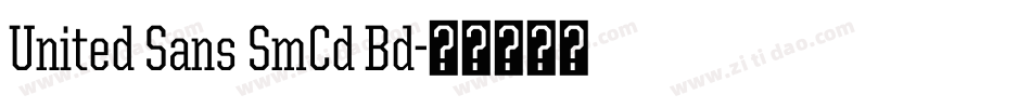 United Sans SmCd Bd字体转换